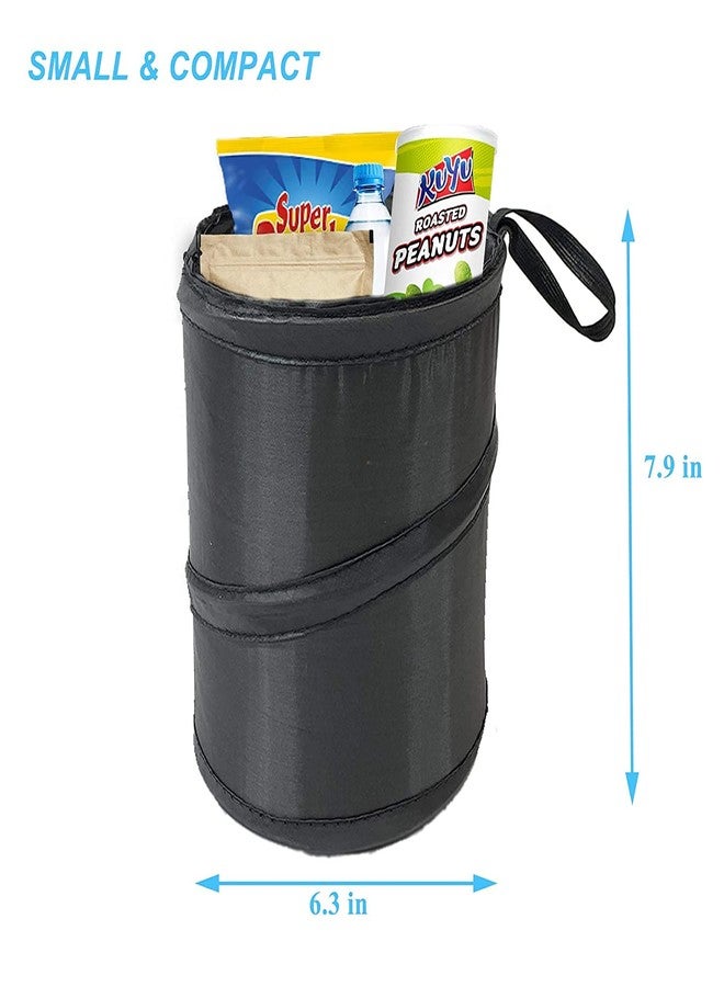 KITBEST Car Trash Can, Portable Garbage Can, Collapsible Trashcan Pop Up Trash Bag for Car, Waterproof Vehicle Trash Can, Waste Basket Bin, Rubbish Bin (1 Pack, Black) - Image 4